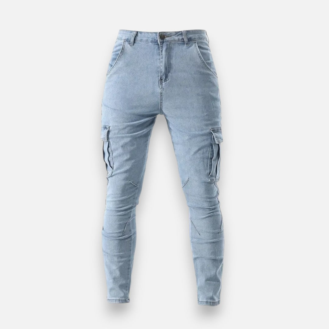 Mivora London | Men’s Skinny Fit Trousers – Medium Stretch