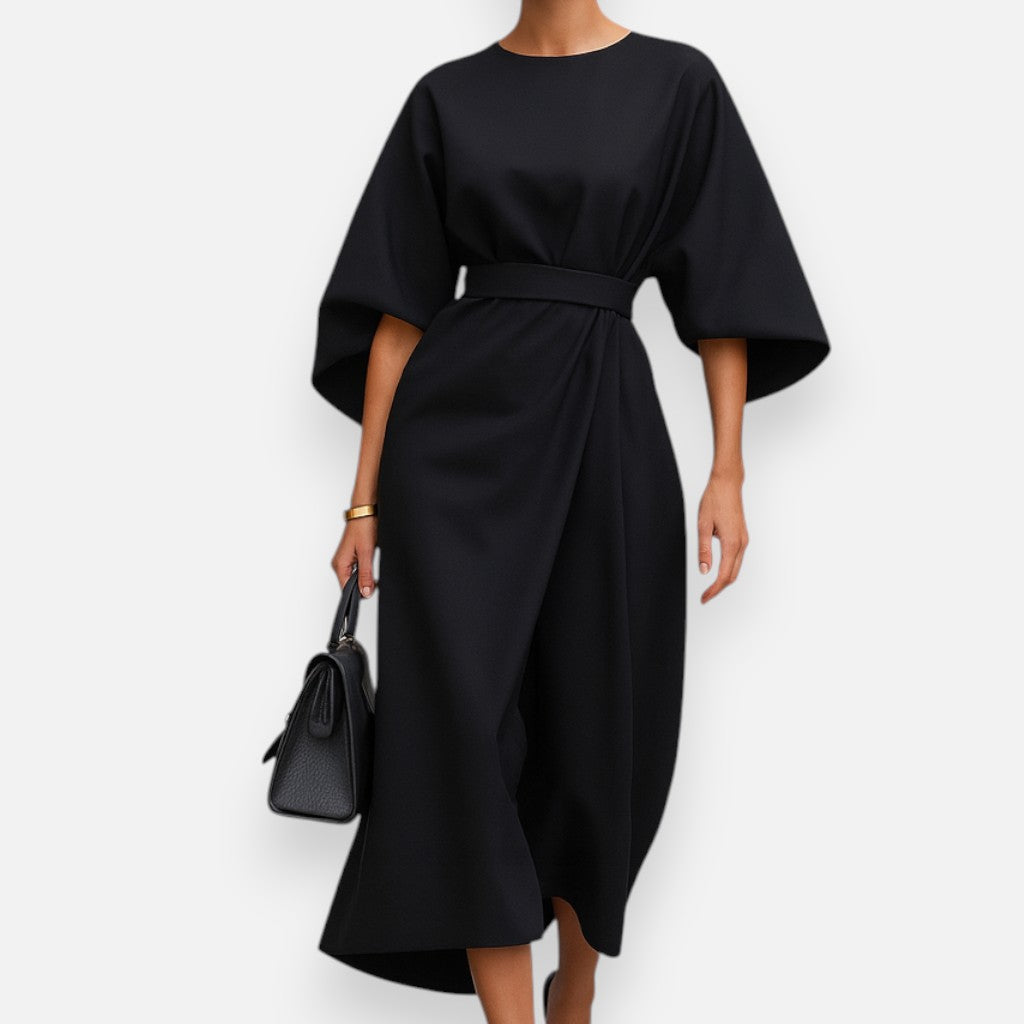 Mivora London | Women’s Structured A-Line Midi Dress