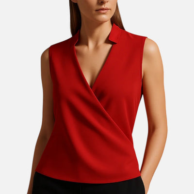 Mivora London | Women’s Soft Sleeveless V-Neck Top Lightweight and Comfortable Fit