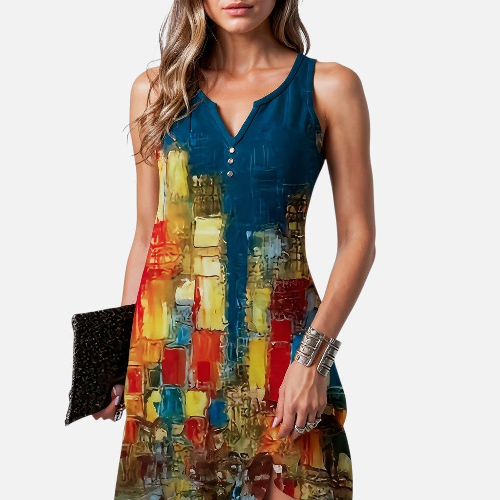 Mivora London | Women's Sleeveless Mini Dress With Relaxed Fit