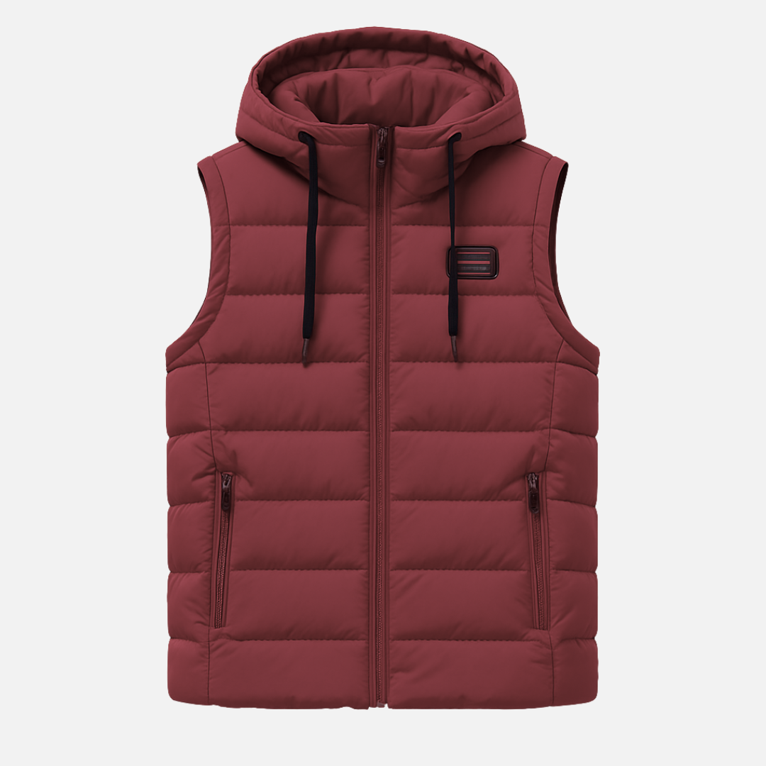 Mivora London | Men's Lightweight Sleeveless Zipper Vest For Layered Streetwear Style