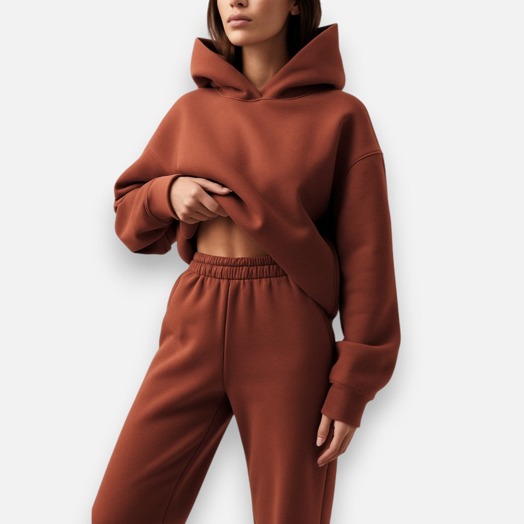Mivora London |  Women’s Cozy Hoodie & Joggers Loungewear Set