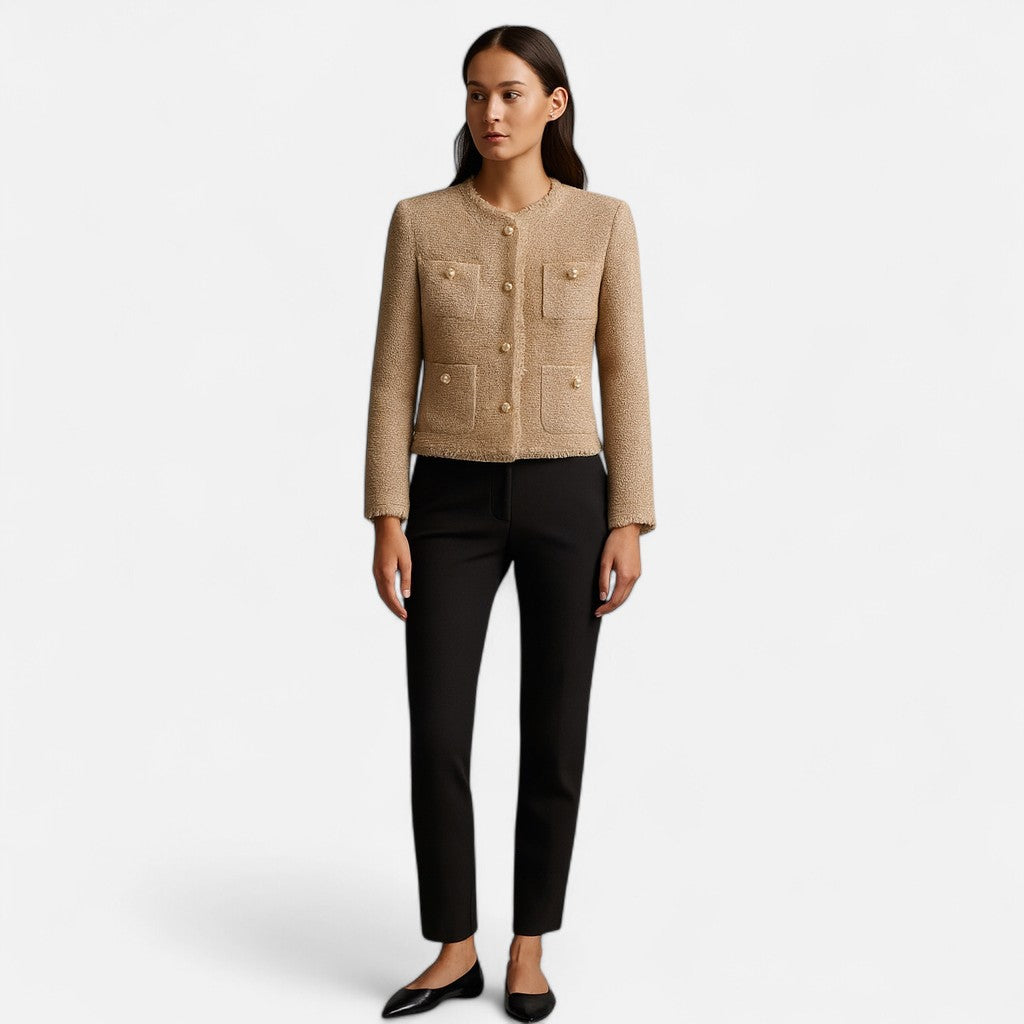 Mivora London | Women’s Tailored Blazer – Classic Sculpted Style
