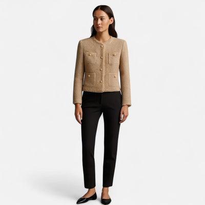 Mivora London | Women’s Tailored Blazer – Classic Sculpted Style
