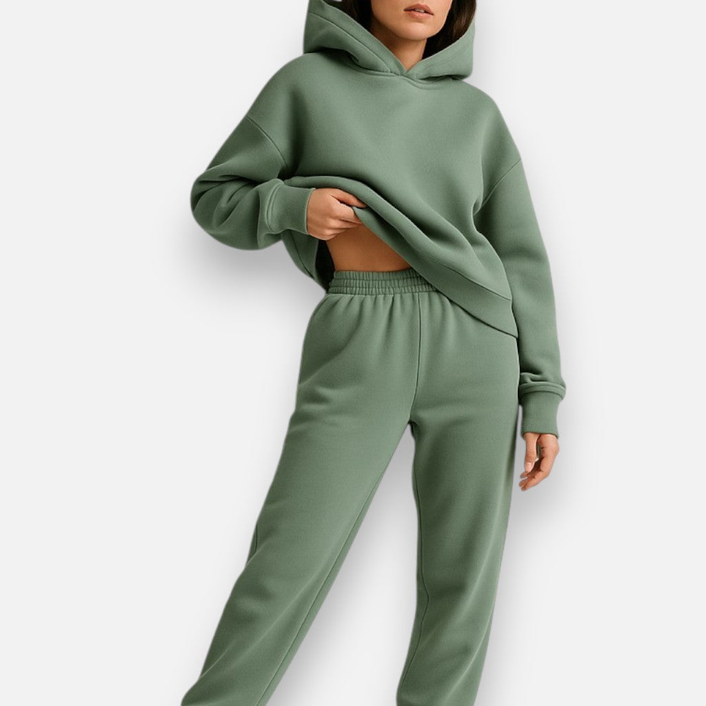 Mivora London |  Women’s Cozy Hoodie & Joggers Loungewear Set