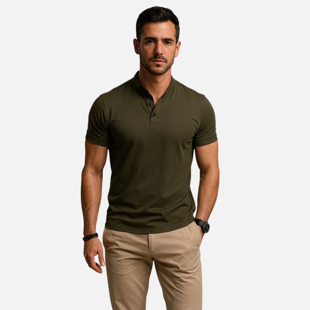 Mivora London | Men's Elegant Casual Polo Shirt With Classic Collar