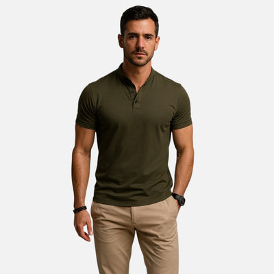 Mivora London | Men's Elegant Casual Polo Shirt With Classic Collar