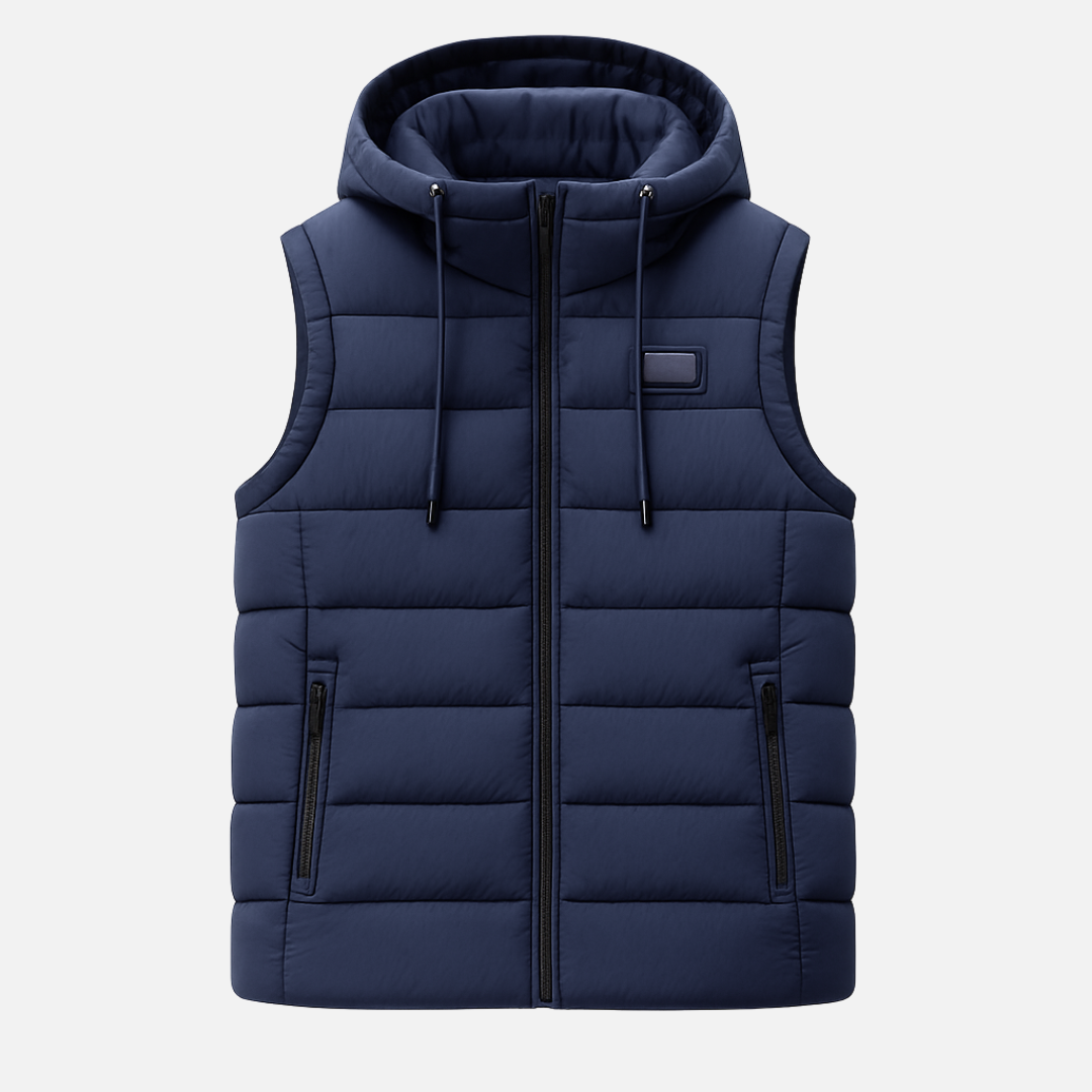 Mivora London | Men's Lightweight Sleeveless Zipper Vest For Layered Streetwear Style