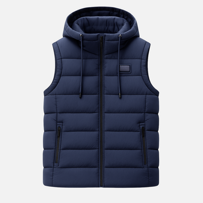 Mivora London | Men's Lightweight Sleeveless Zipper Vest For Layered Streetwear Style