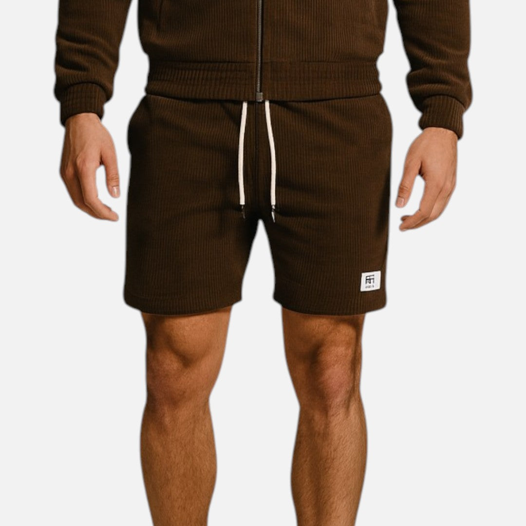 Mivora London | Men’s Casual Striped Shorts With Drawstring Waist