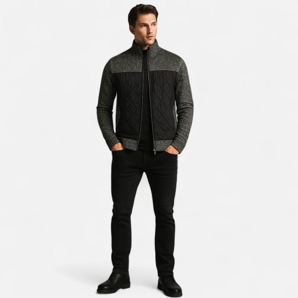 Mivora London | Men’s Knitted Cardigan Jacket – Refined Warmth, Effortless Poise