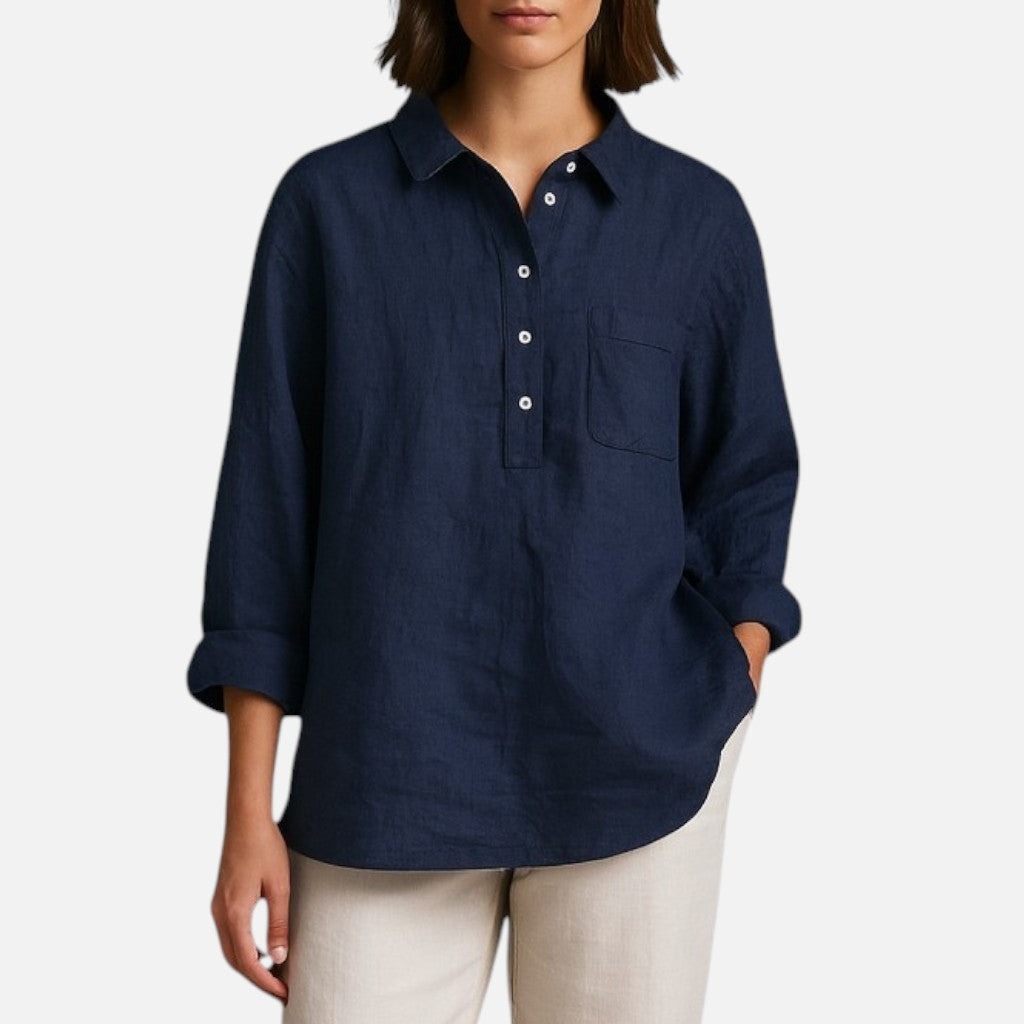 Mivora London | Women’s Casual Long Sleeve Lapel Shirt