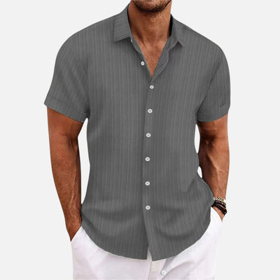 Mivora London | Relaxed Fit Casual Shirt With Short Sleeves