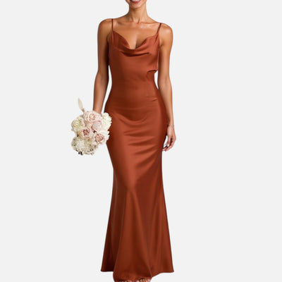 Mivora London | Women's Elegant Long Dress With Flattering Silhouette