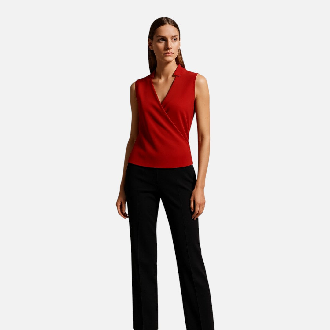 Mivora London | Women’s Soft Sleeveless V-Neck Top Lightweight and Comfortable Fit