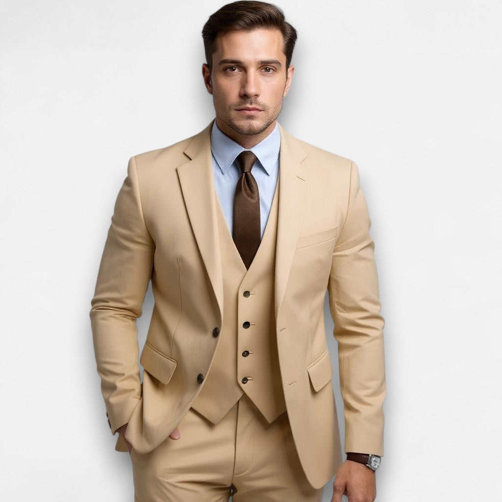 Mivora London | Men’s Refined Three-Piece Suit – Classic Style for Special Occasions