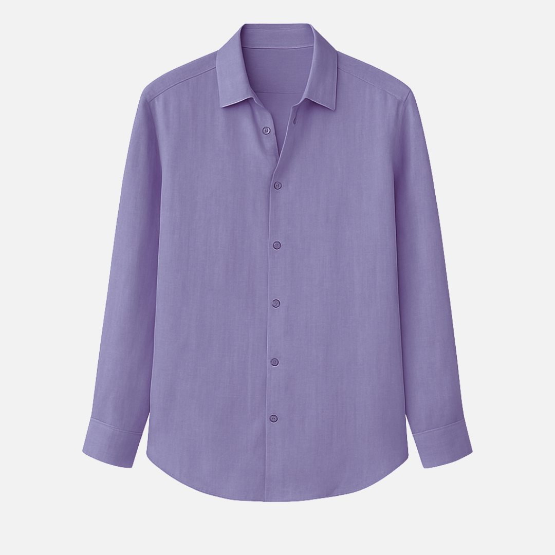 Mivora London | Casual Summer Long-Sleeve Shirt With Relaxed Fit