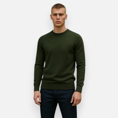 Mivora London | Men’s Knitted Crew Neck Sweater – Classic Comfort