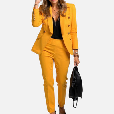 Mivora London | Women’s Elegant Blazer and Trousers Set for Business or Formal Wear