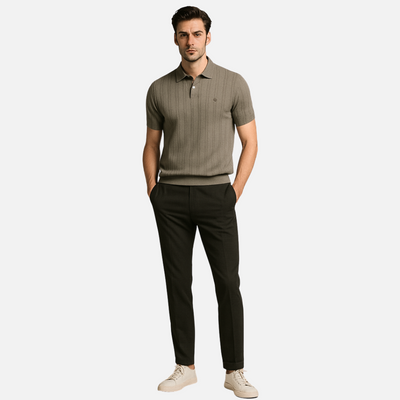 Mivora London | Men's Slim Fit Short Sleeve Polo Shirt For Casual And Smart Wear