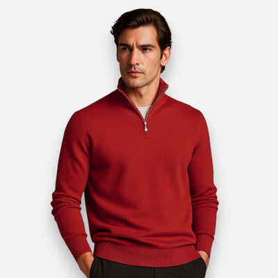 Mivora London | Men’s Half-Zip Regular Fit Long Sleeve Shirt