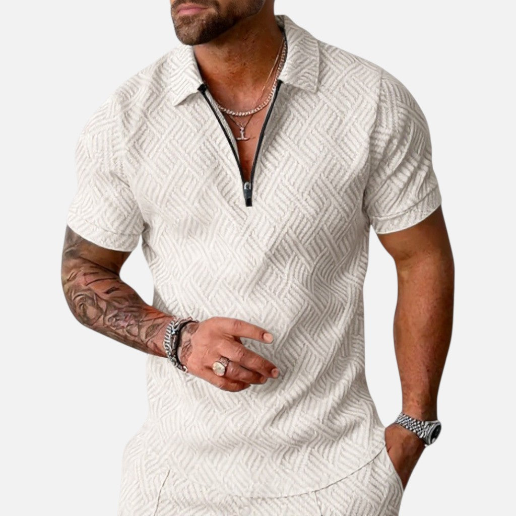 Mivora London | Men’s Casual Polo Shirt & Shorts 2-Piece Summer Set