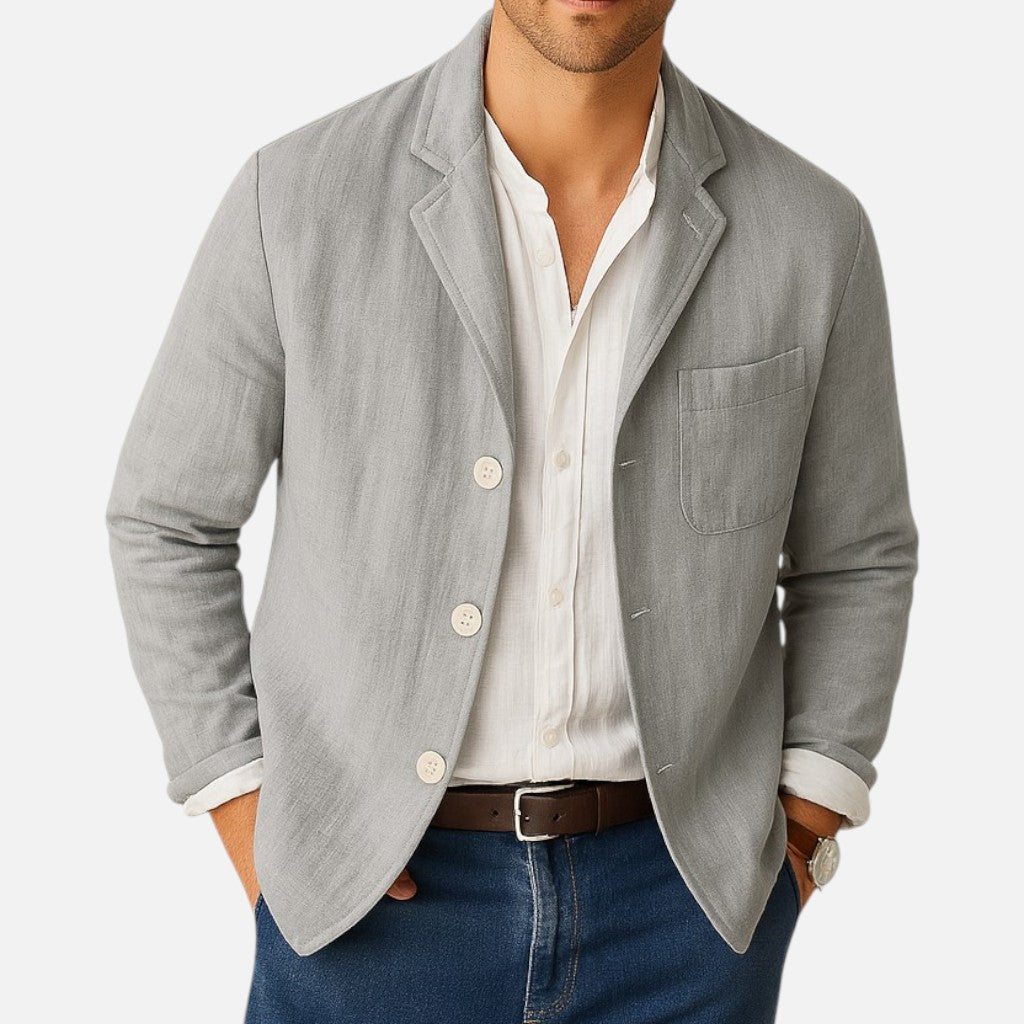Mivora London | Men’s Lightweight Casual Blazer With Breathable Fabric