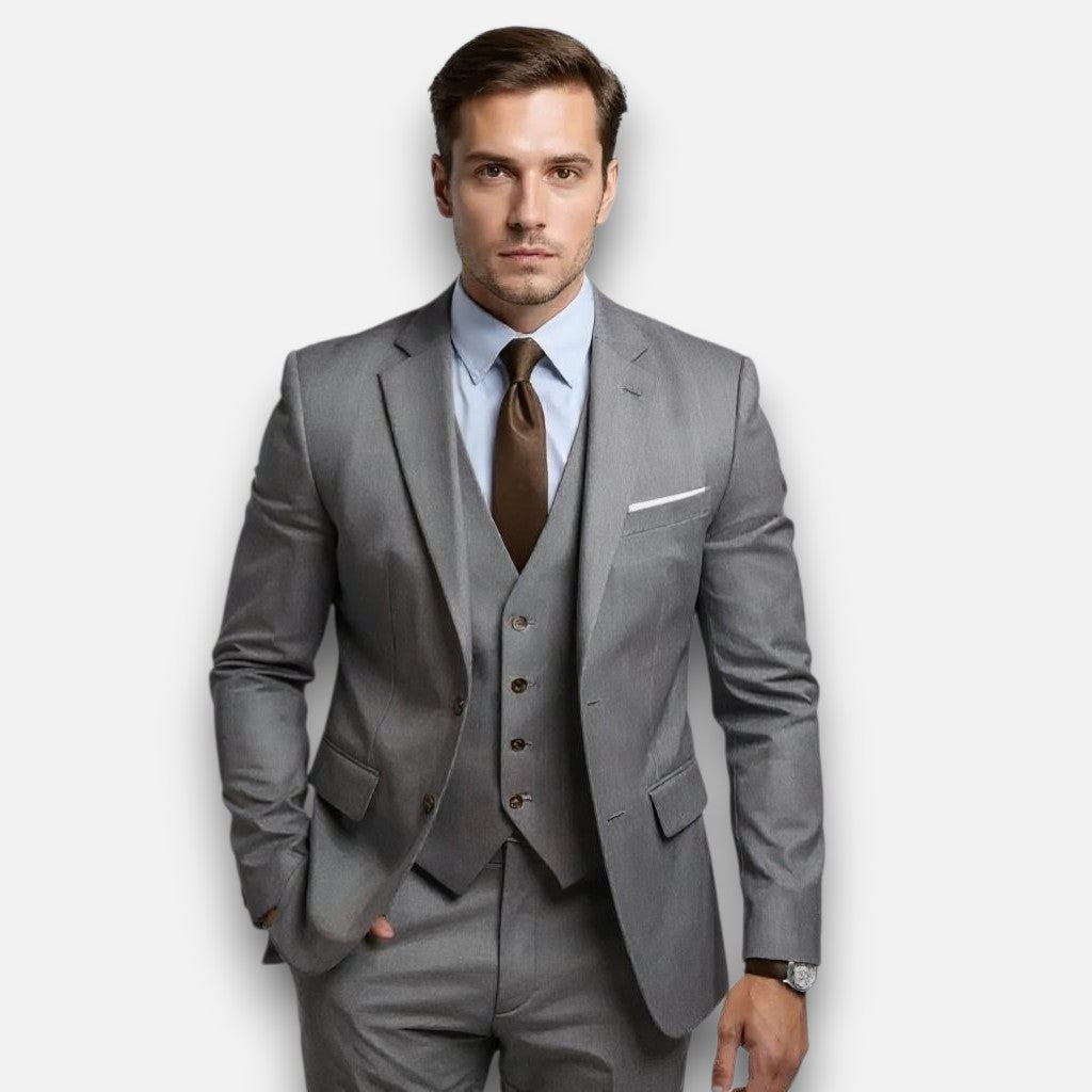Mivora London | Men’s Refined Three-Piece Suit – Classic Style for Special Occasions