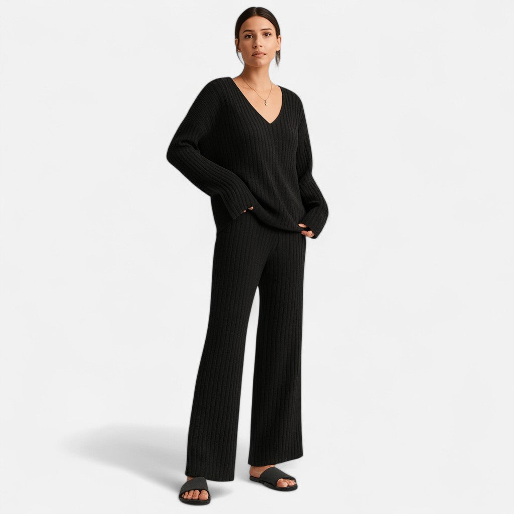 Mivora London | Women’s 2-Piece Lounge Set – Soft Top & Trousers for Cozy Style