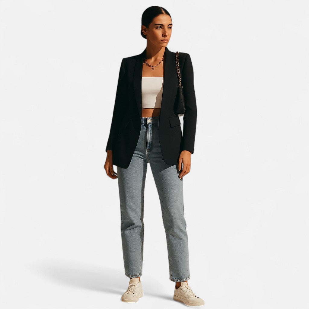 Mivora London | Women’s Tailored Blazer – Sculpted Elegance & Effortless Versatility
