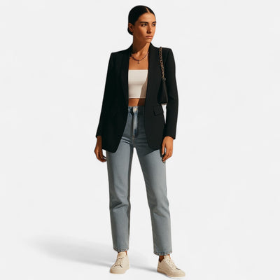 Mivora London | Women’s Tailored Blazer – Sculpted Elegance & Effortless Versatility