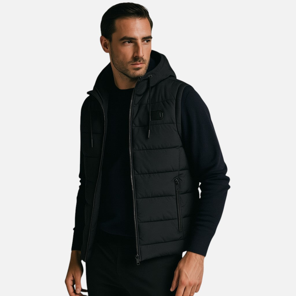 Mivora London | Men's Lightweight Sleeveless Zipper Vest For Layered Streetwear Style