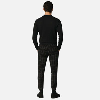 Mivora London | Men’s Comfortable Everyday Trousers With Regular Fit And Elastic Waistband