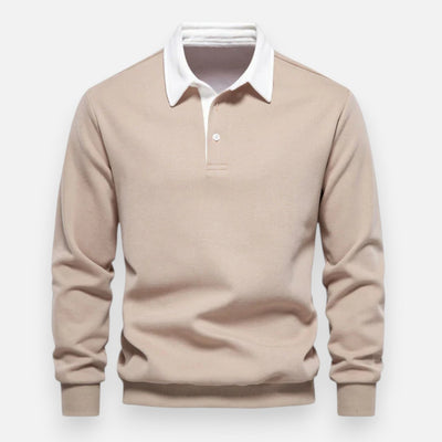 Mivora London | Men’s Silky-Soft Long-Sleeve Polo