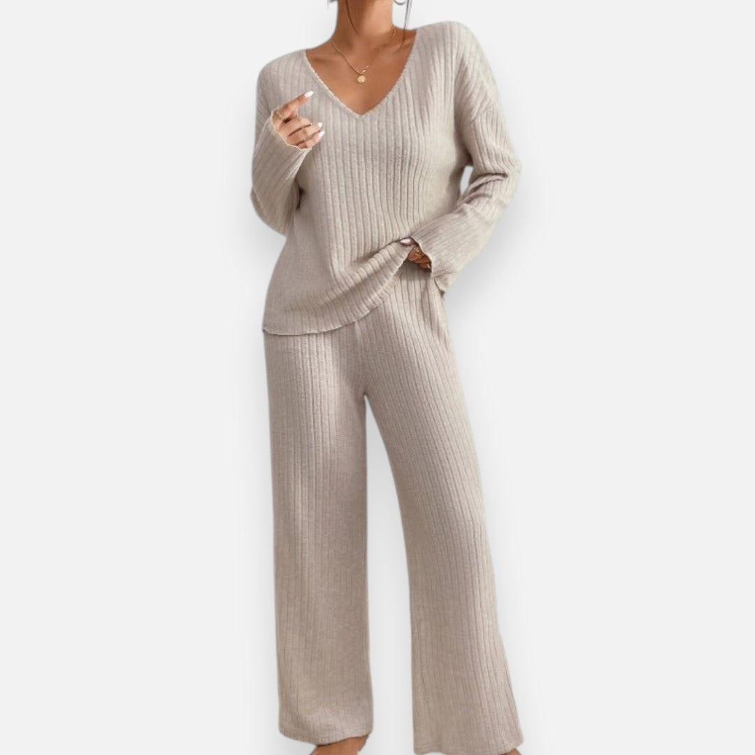 Mivora London | Women’s 2-Piece Lounge Set – Soft Top & Trousers for Cozy Style