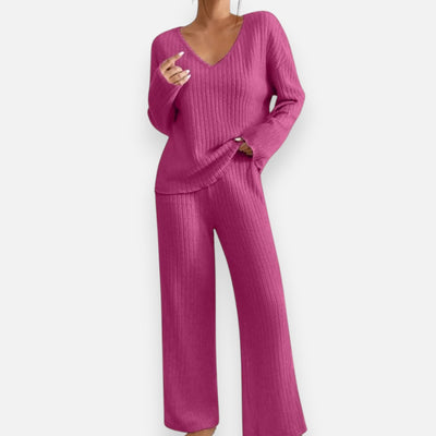 Mivora London | Women’s 2-Piece Lounge Set – Soft Top & Trousers for Cozy Style
