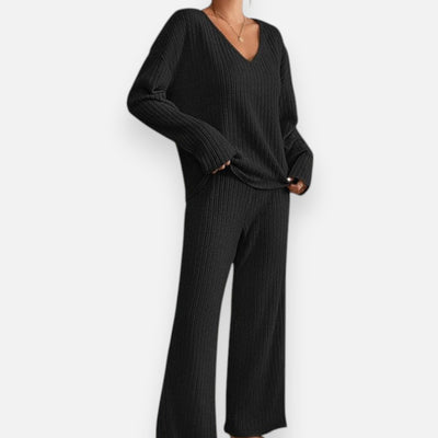 Mivora London | Women’s 2-Piece Lounge Set – Soft Top & Trousers for Cozy Style