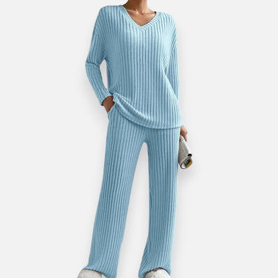 Mivora London | Women’s 2-Piece Lounge Set – Soft Top & Trousers for Cozy Style