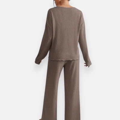 Mivora London | Women’s 2-Piece Lounge Set – Soft Top & Trousers for Cozy Style