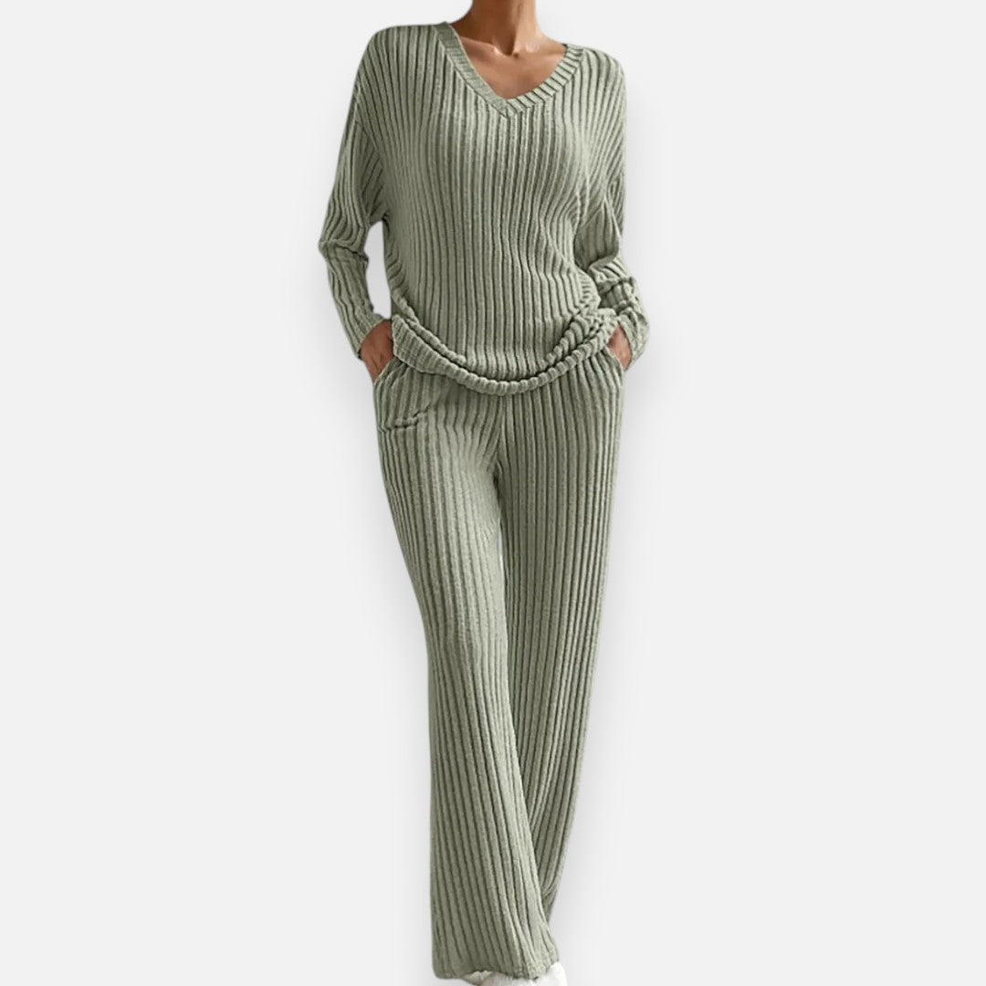 Mivora London | Women’s 2-Piece Lounge Set – Soft Top & Trousers for Cozy Style