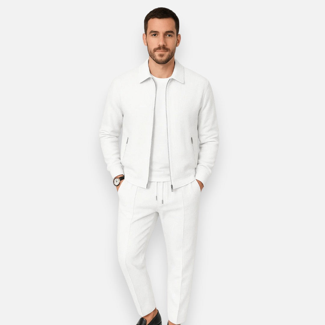Mivora London | Men's Textured Waffle-Knit Set