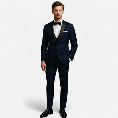 Mivora London | Men’s 3-Piece Shawl Lapel Suit – Classic Style for Every Occasion