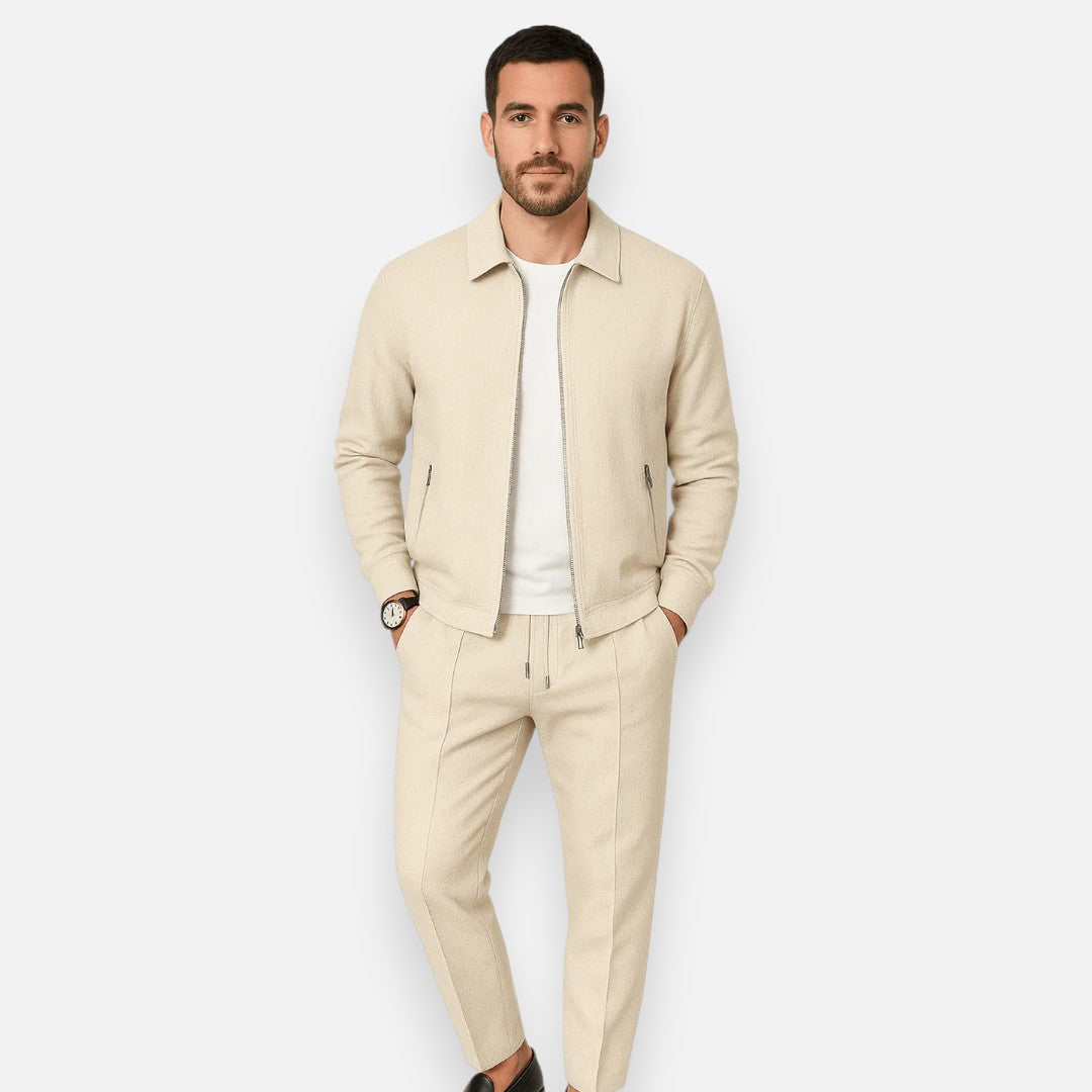 Mivora London | Men's Textured Waffle-Knit Set