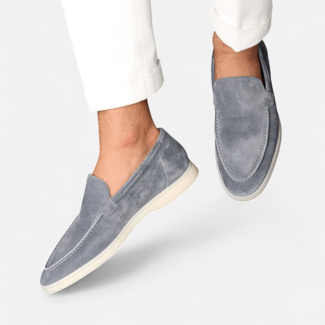 Mivora London | Men’s Suede Loafers with Classic Design