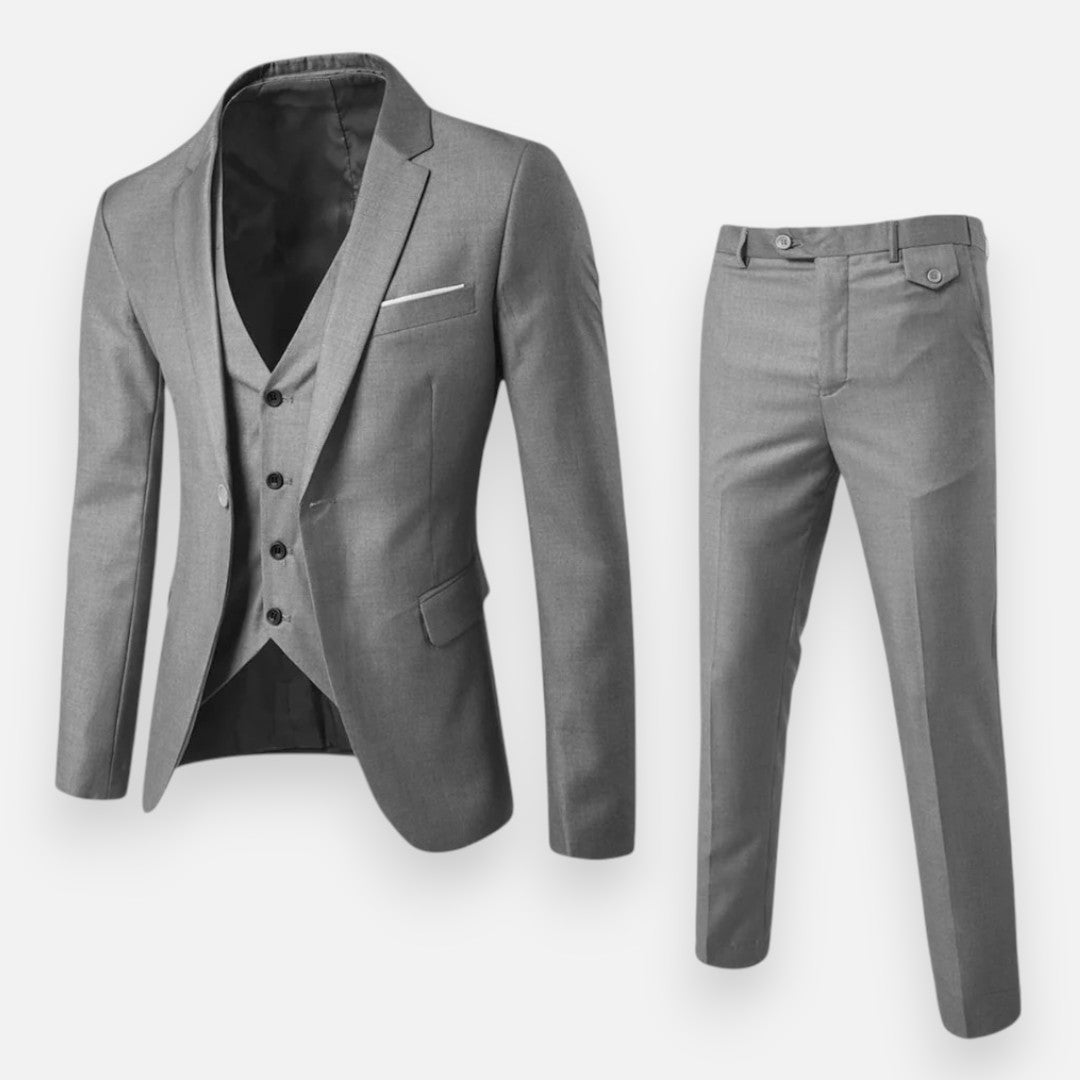 Mivora London | Men’s Three-Piece Business Suit – Tailored Elegance for Every Occasion