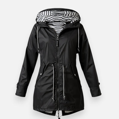 Mivora London | Women’s Hooded Jacket – Refined Protection & All-Weather Ease