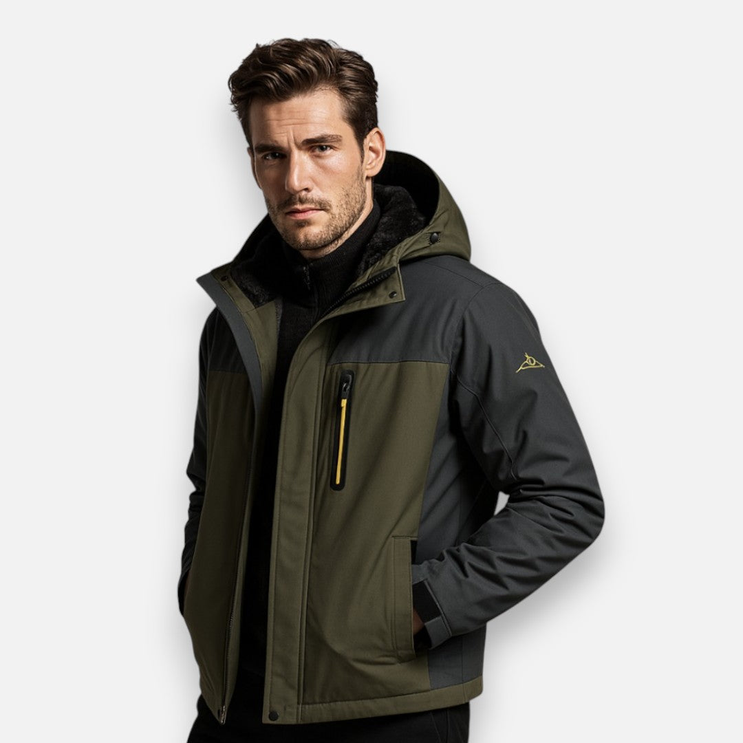 Mivora London | Men’s Textured Winter Jacket – Elegant All-Season Layer