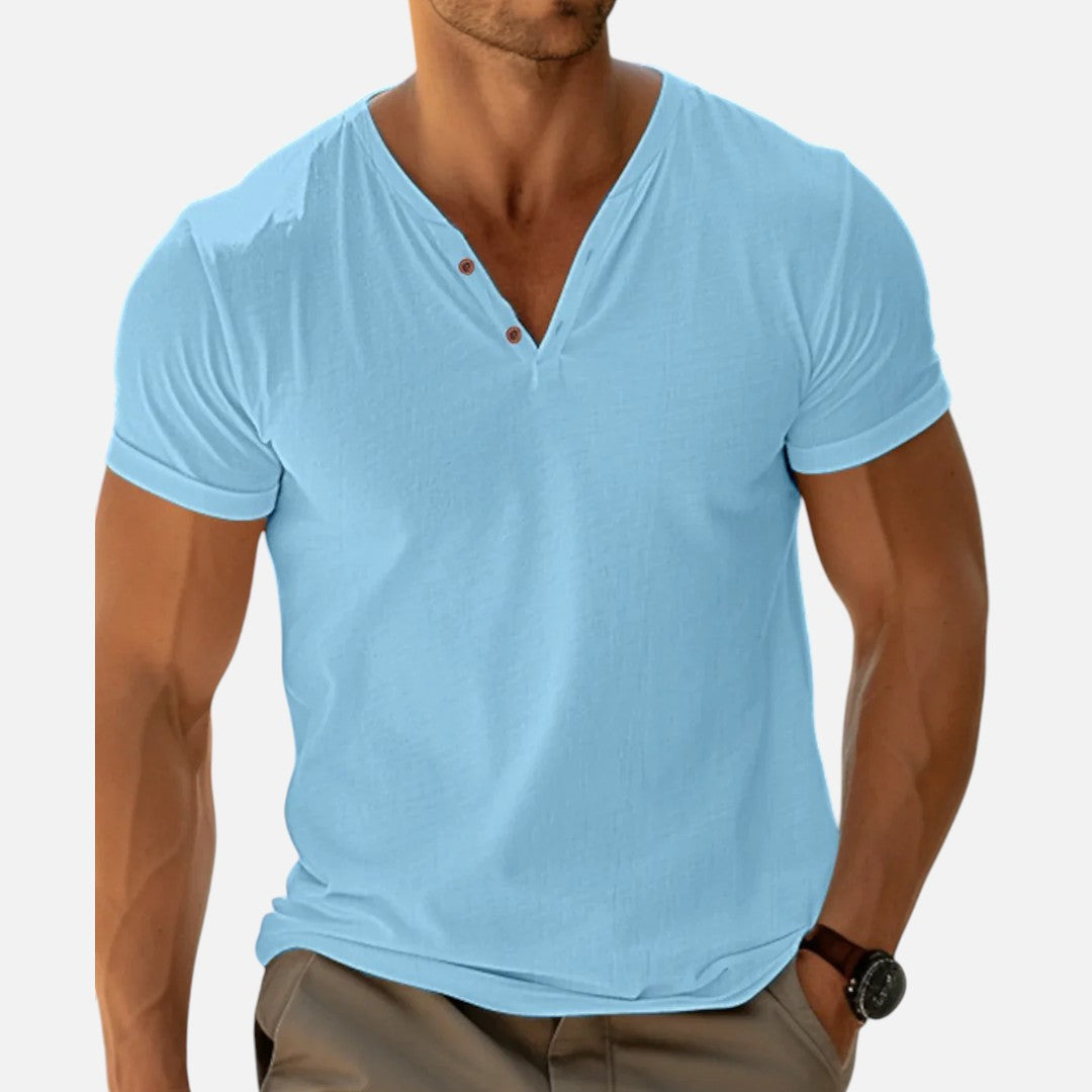 Mivora London | Men's Classic V-Neck Regular Fit Shirt