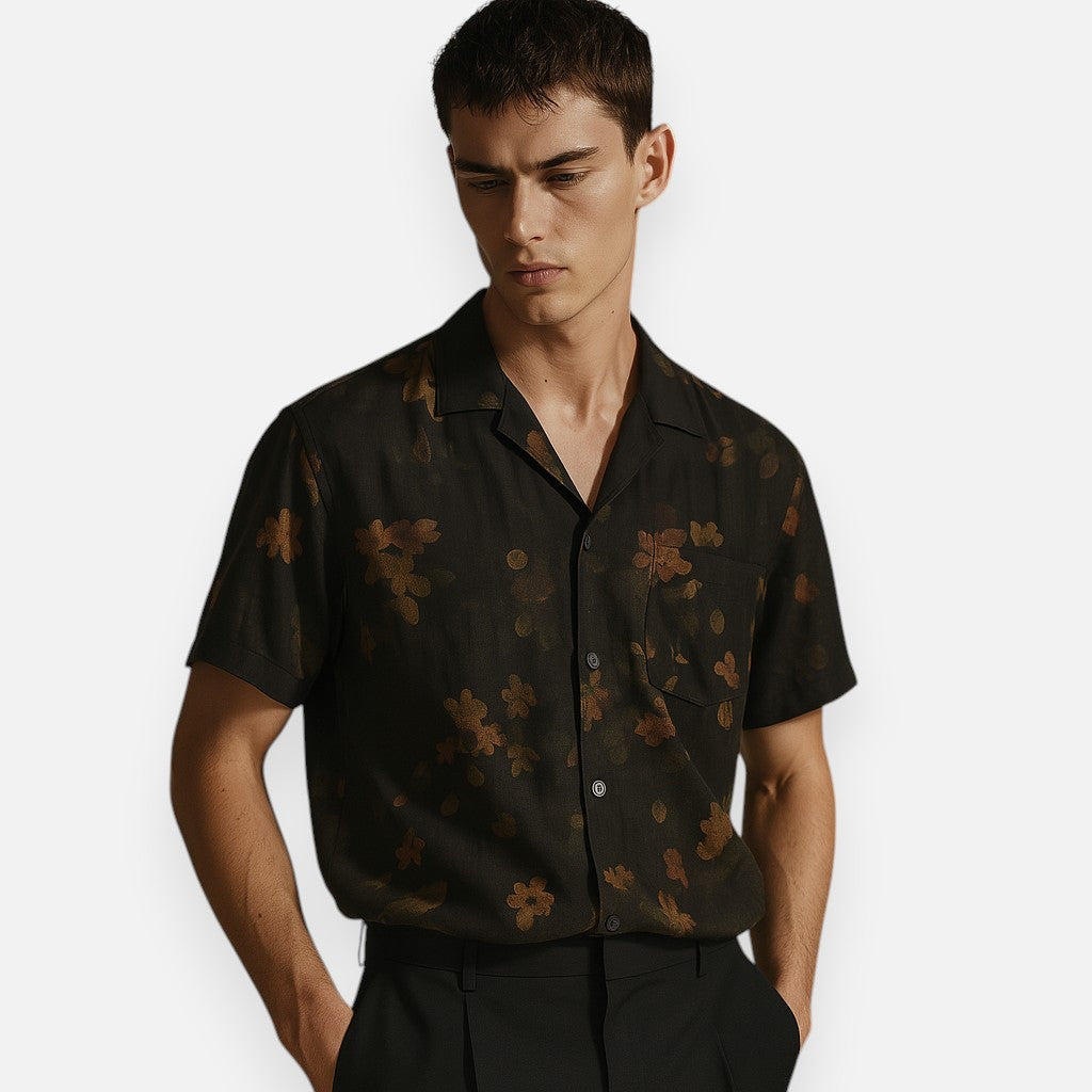 Mivora London | Men's Floral Shirt in Dusky Bloom Print