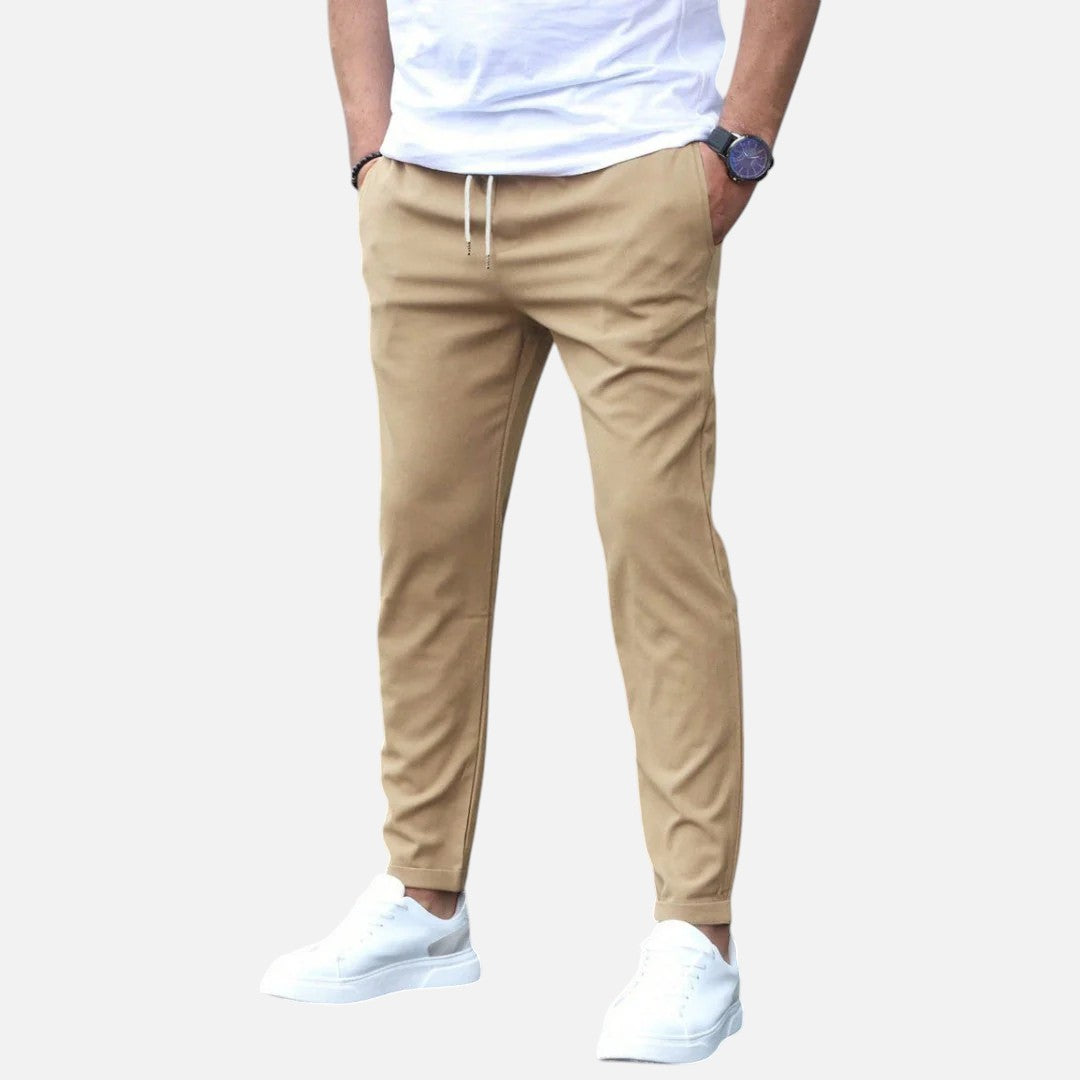 Mivora London | Men’s Straight‑Leg Regular Fit Trousers